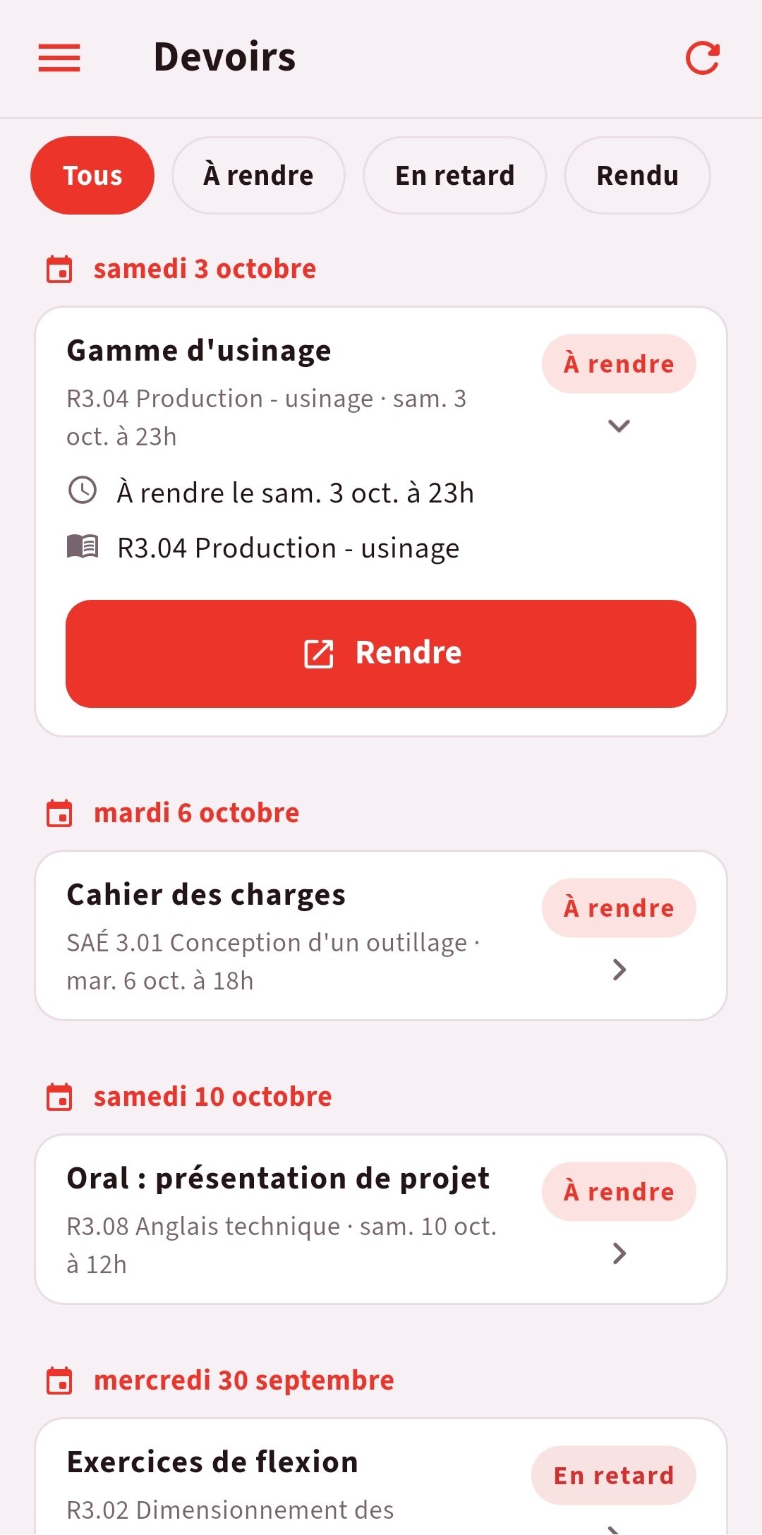 Devoirs
